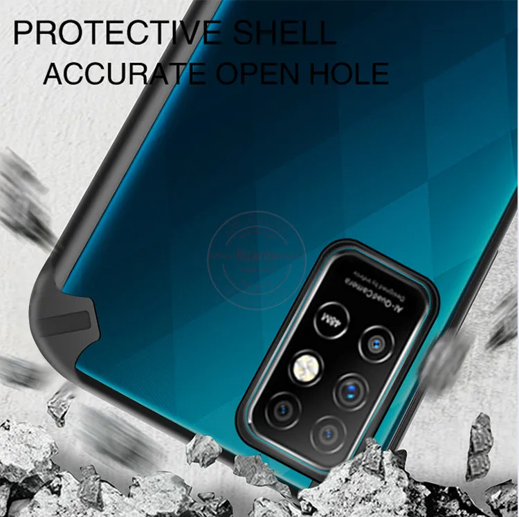 

Rzants for Infinix Note 8i Infinix Note 8 case starshine Airbag pumper Casing Transparent Phone Shell Funda Soft Cover