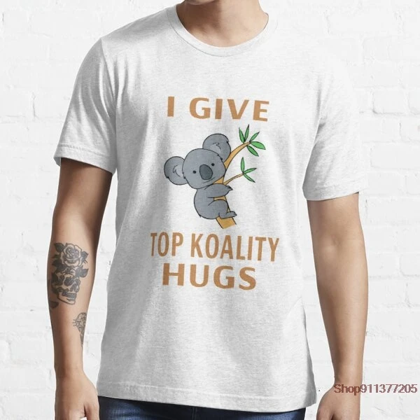 Мужская футболка с коротким рукавом I Give Top Koality Hugs летняя Удобная дышащая круглым