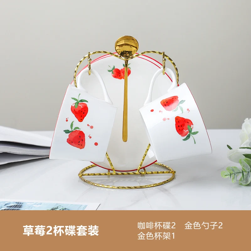 

Nordic Luxury Cup Creative High Quality Handmade Ceramic Saucer Spoon Set Funny Mate Utensil Cup Tazas Home Drinkware DB60BD