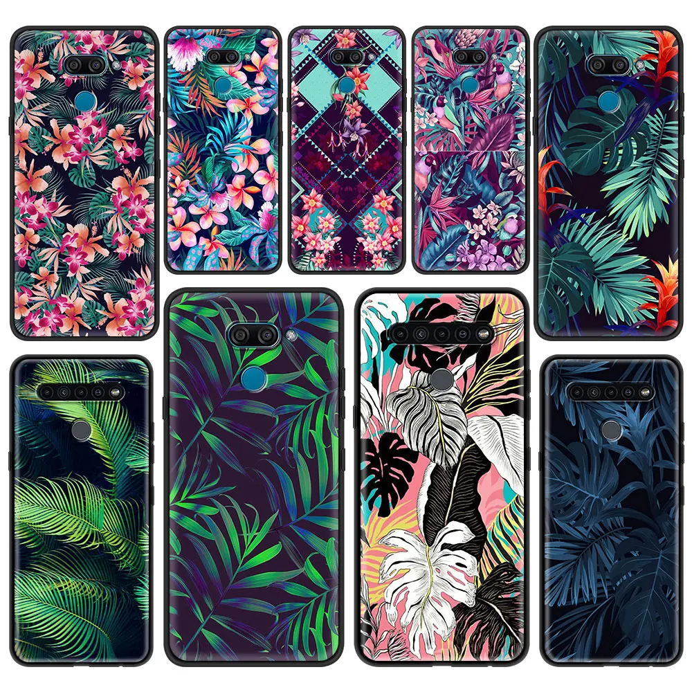 

Retro Floral Leaf Fashion Thin Shockproof Cover for LG K40 K40s K41S K50 K50S K42 K61 G6 K70 G7 G8 (ThinQ) Silicone TPU Case