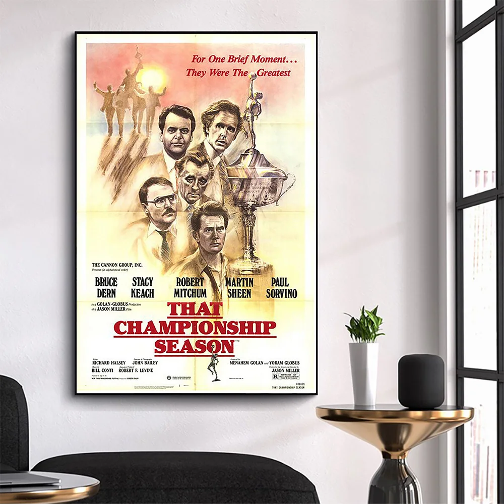 

CP3058 That Championship Season Classic Hot Movie Print Silk Fabric Poster Indoor Wall Art Decor Gift