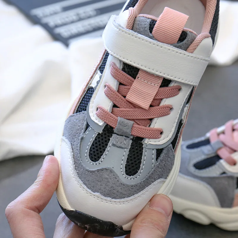 Spring Kids Sport Sneakers Children Casual Boys Running Brand Shoes Baby Girls Black Fashion Trainers 2020 New | Детская одежда и