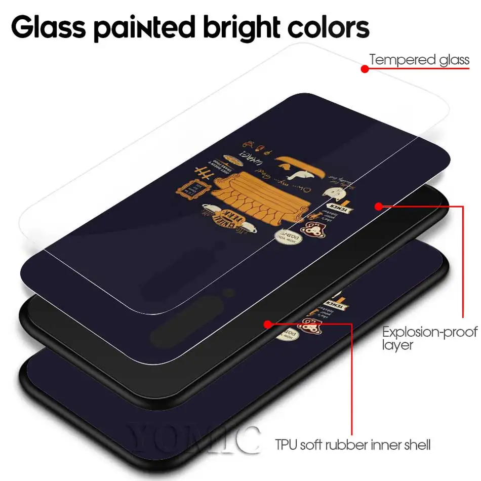 Чехол с закаленным стеклом для Xiaomi Redmi Note 10X 9 9S 8 8T K30 K20 Pro K30i Mi A3 9T 10 Youth|Бамперы| |