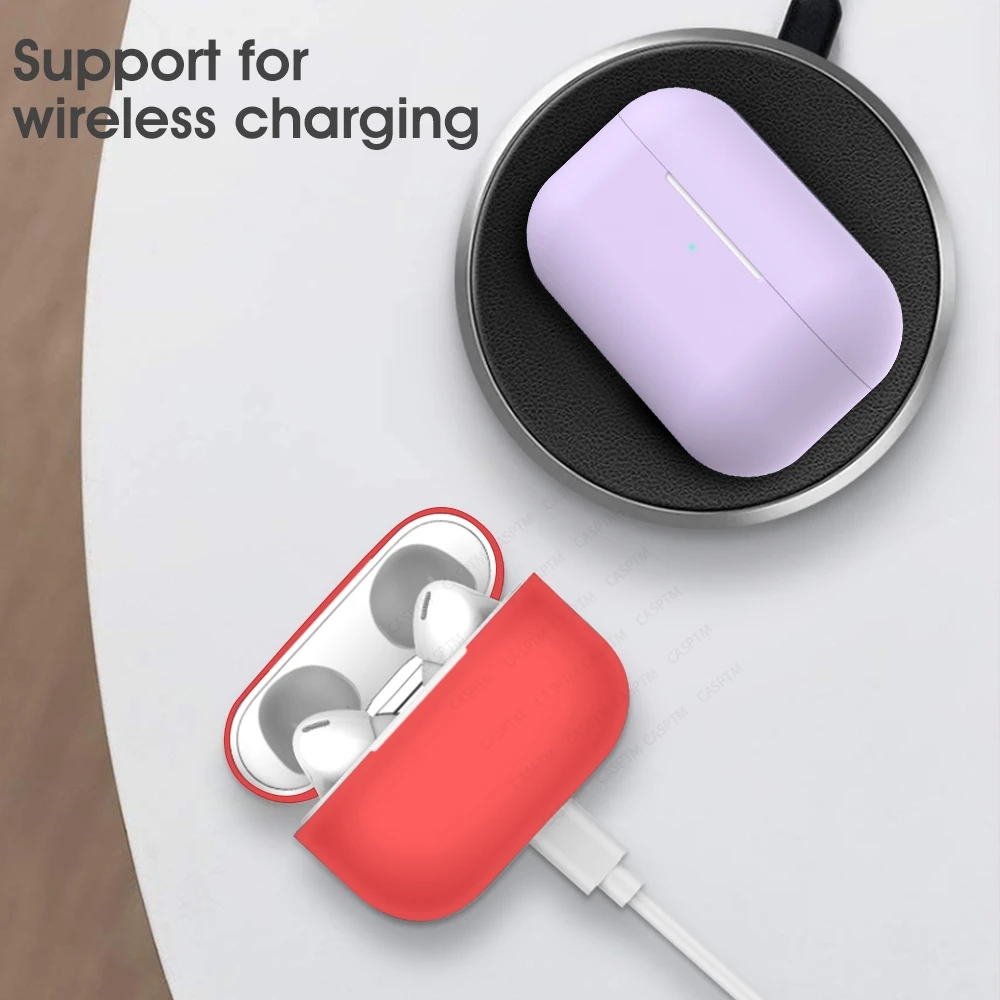 Противоударный чехол для наушников AirPods Pro силиконовый защитный из ТПУ