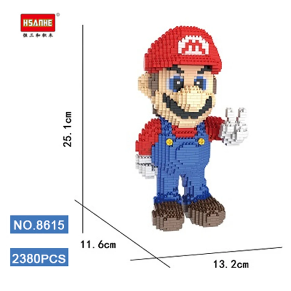 

1686Pcs Game Super Marioed Mary Bros Brothers Mini Blocks DIY Building Blocks Diamonds Toys ZRK 7807 Compatible With bela VS LOZ