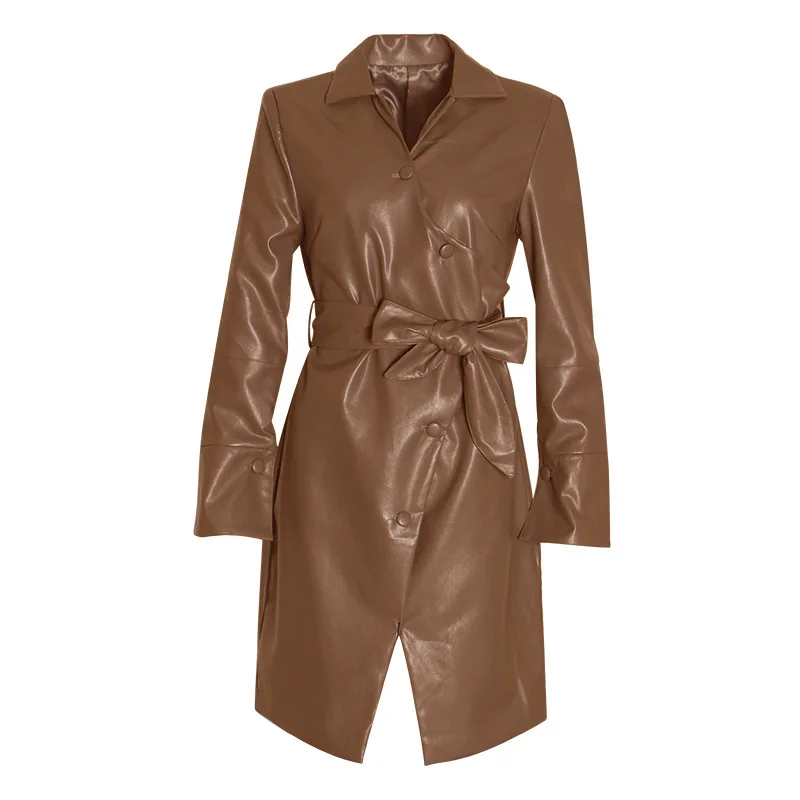 Женская куртка из искусственной кожи OMIKRON модная яркие цвета черная