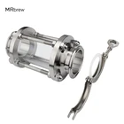 Зажим с тройным зажимом 1,5 дюйма, с диоптрийным стеклом, с наружным диаметром 38 мм, с фитингом из нержавеющей стали SUS 304, инструменты для домашнего пивоварения