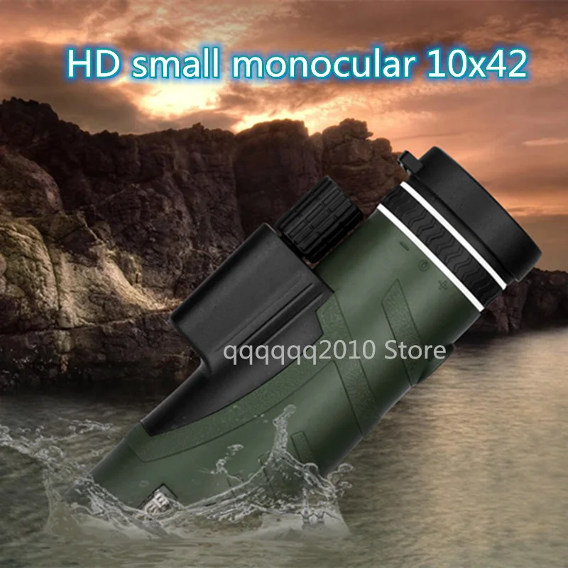 

HD Monocular Optical Binoculars 10x42 Waterproof Mini Portable Zoom 10x Outdoor Camping Hiking Travel Hunting