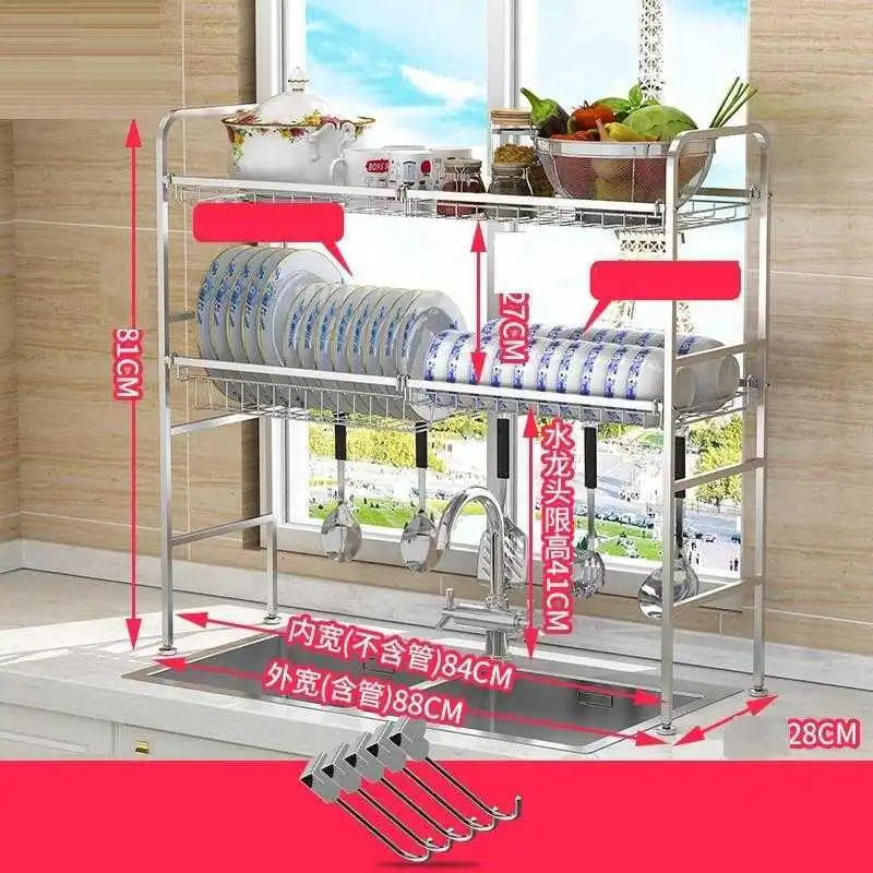 Rangement Sink Sponge Holder Fridge Organizer Cosas De Stainless Steel Cozinha Mutfak Cuisine Cocina Organizador Kitchen Rack | Дом и сад