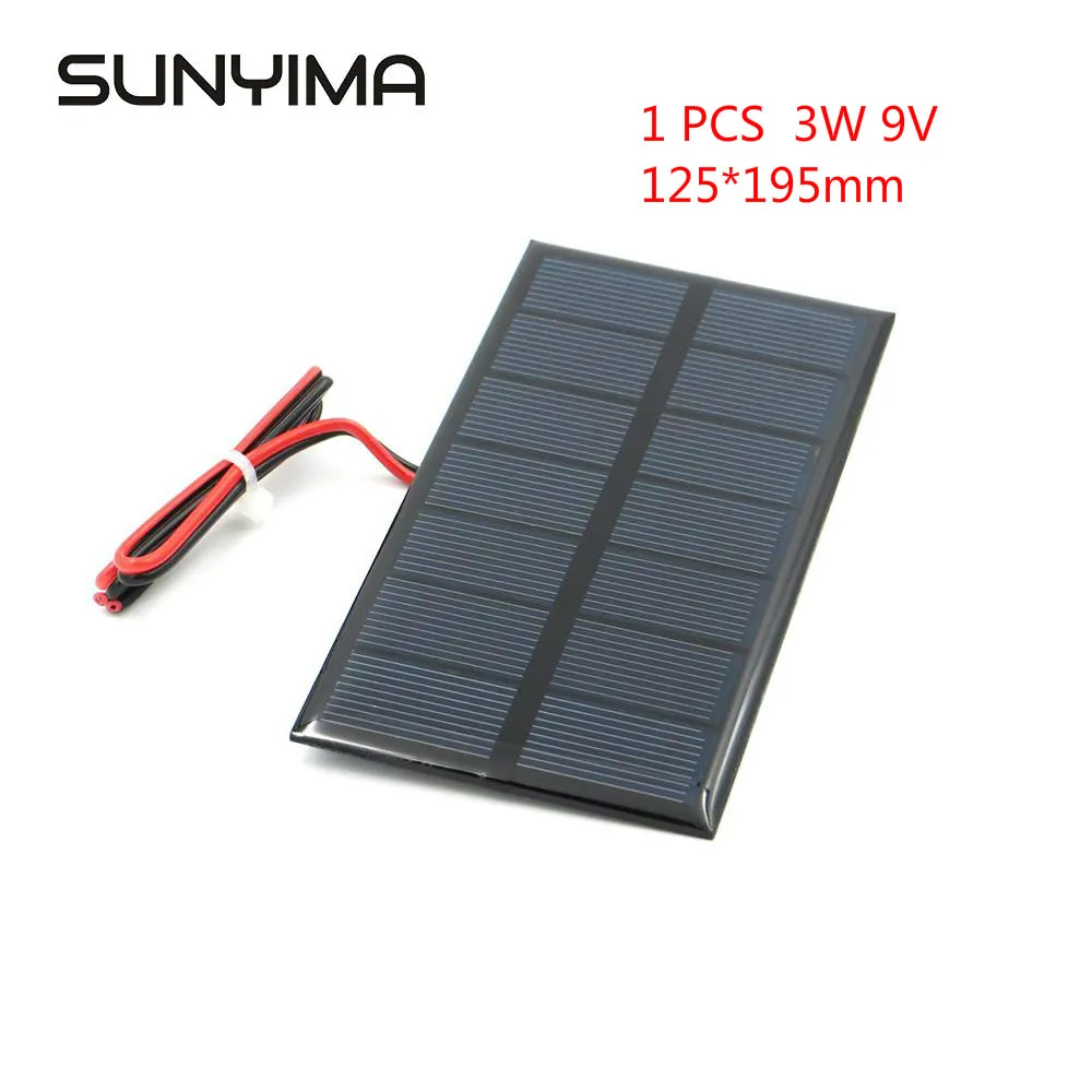Солнечная панель SUNYIMA 3 Вт 9 В 125*195 мм | Обустройство дома