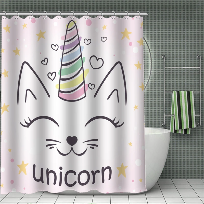 Занавески для душа в стиле хиппи водонепроницаемая ткань полиэстер с принтом