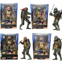 neca classic movie teenage mutant ninja turtles raphael donatello 7 inches box packed movable garage kit toys gift