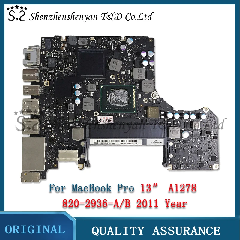 Оригинальная материнская плата A1278 820-2936-A 820-2936-B для Apple MacBook Pro 13 &quotA1278 EMC 2419 2555 2011