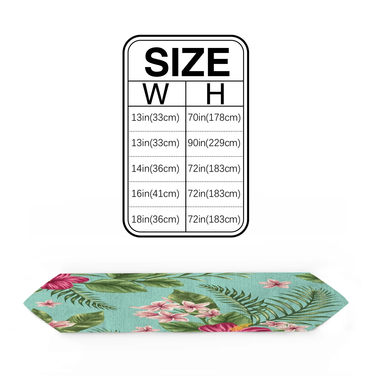 Цветочные тропические растения скатерти Винтажная настольная дорожка для