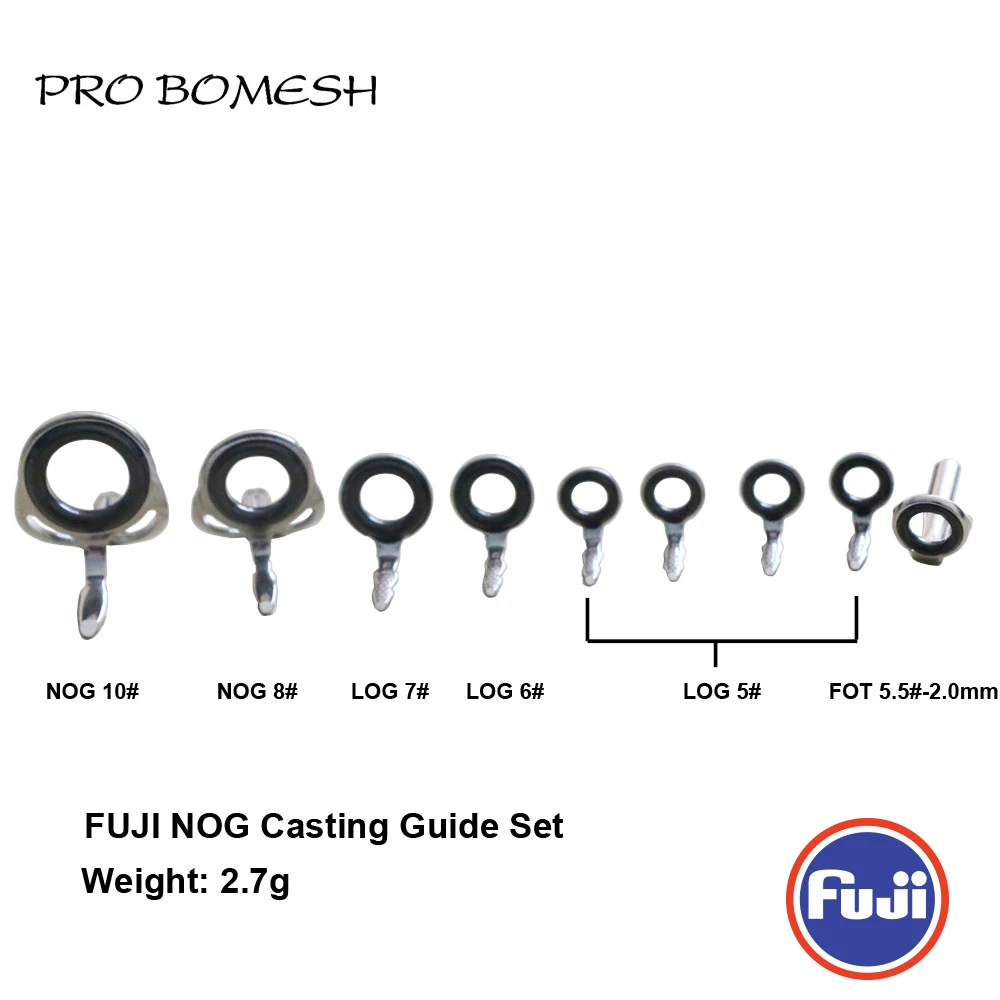 PRO BOMESH FUJI Guide и топ 9 шт. набор NOG LOG Guide FOT Топ литье руководство набор стержень строительный компонент ремонт Удочка DIY