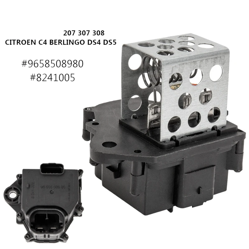 9658508980 Heater Cooling Blower Motor Resistor for Peugeot 207 307 308 2006-2013 Citroen 2004-2010 8241005 | Автомобили и