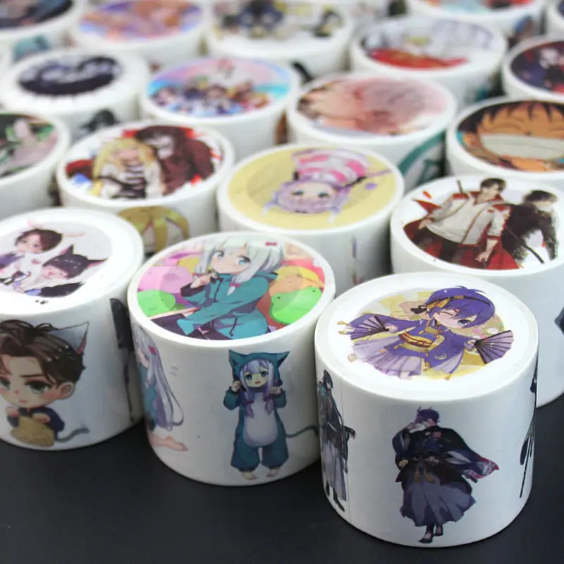 

Novel anime fans whole roll of decorative paper tape Exquisite cartoon hand account stationery anime paper tape