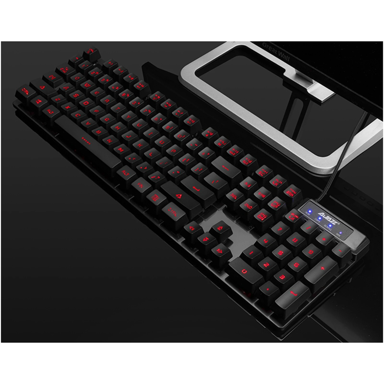 

Gaming Keyboard: 104 Individually Keys Backlit RGB Keys - Ultra-thin Design - Quiet