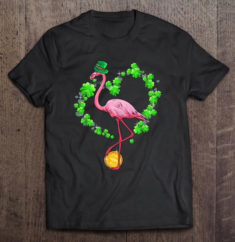 Шляпа с фламинго лепрекауном зеленые шампанцы в форме сердца золотая монета День