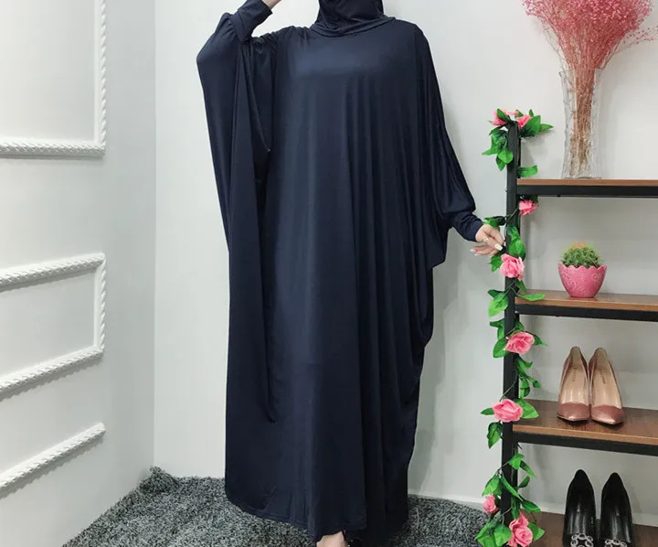 

Рамадан кафтан абайя Дубай, Турция мусульманский хиджаб платье кафтан женщины ИД платья Tesettur Elbise рукав летучая мышь халат Arabe