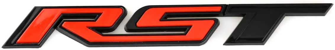 

1x заднее крыло нового поколения RST эмблема задней двери, знак (черный, красный)