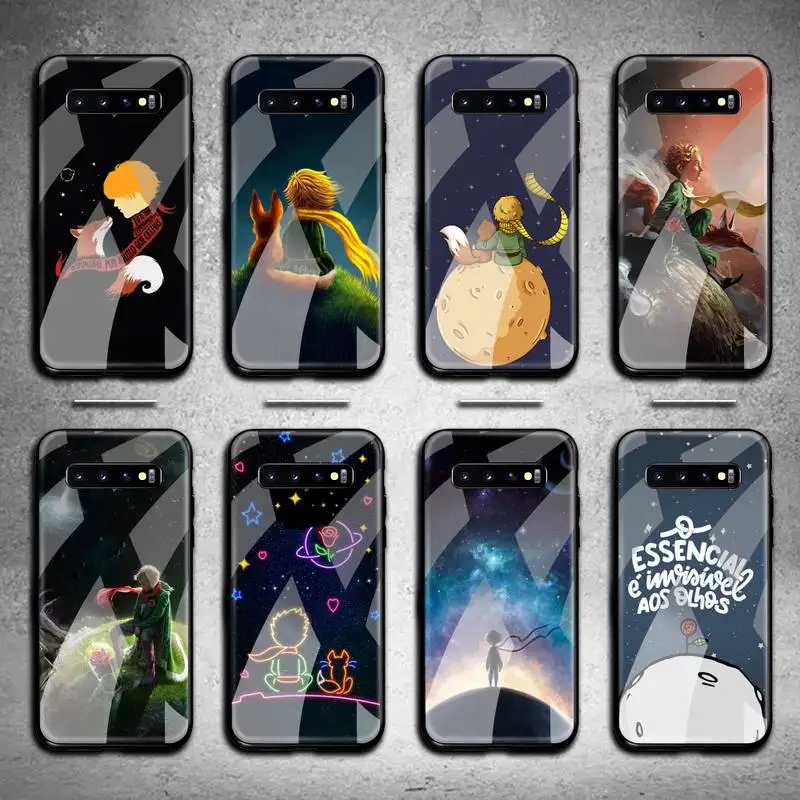 

The Little Prince and the Fox Phone Case Tempered Glass For Samsung S20 Plus S7 S8 S9 S10 Plus Note 8 9 10 Plus