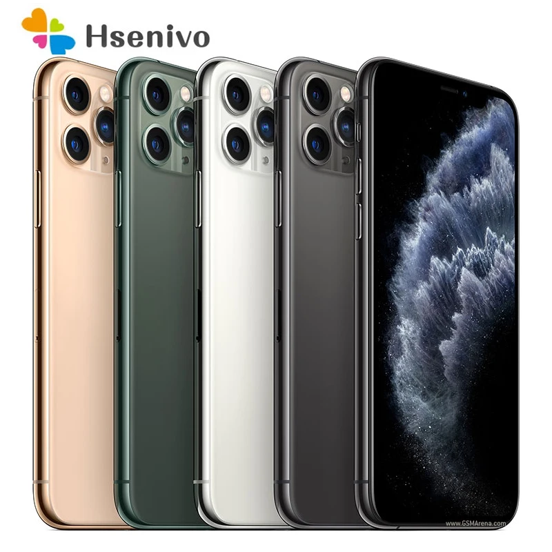 IPhone 11 Pro, сотовый телефон Apple с функцией распознавания лица, 5,8 дюйма, ПЗУ 64 ГБ, A13, шестиядерный