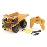 huina 15401520 118 2 4g 6ch alloy version 360 degree rotation rc dump truck construction engineering vehicle toy gift