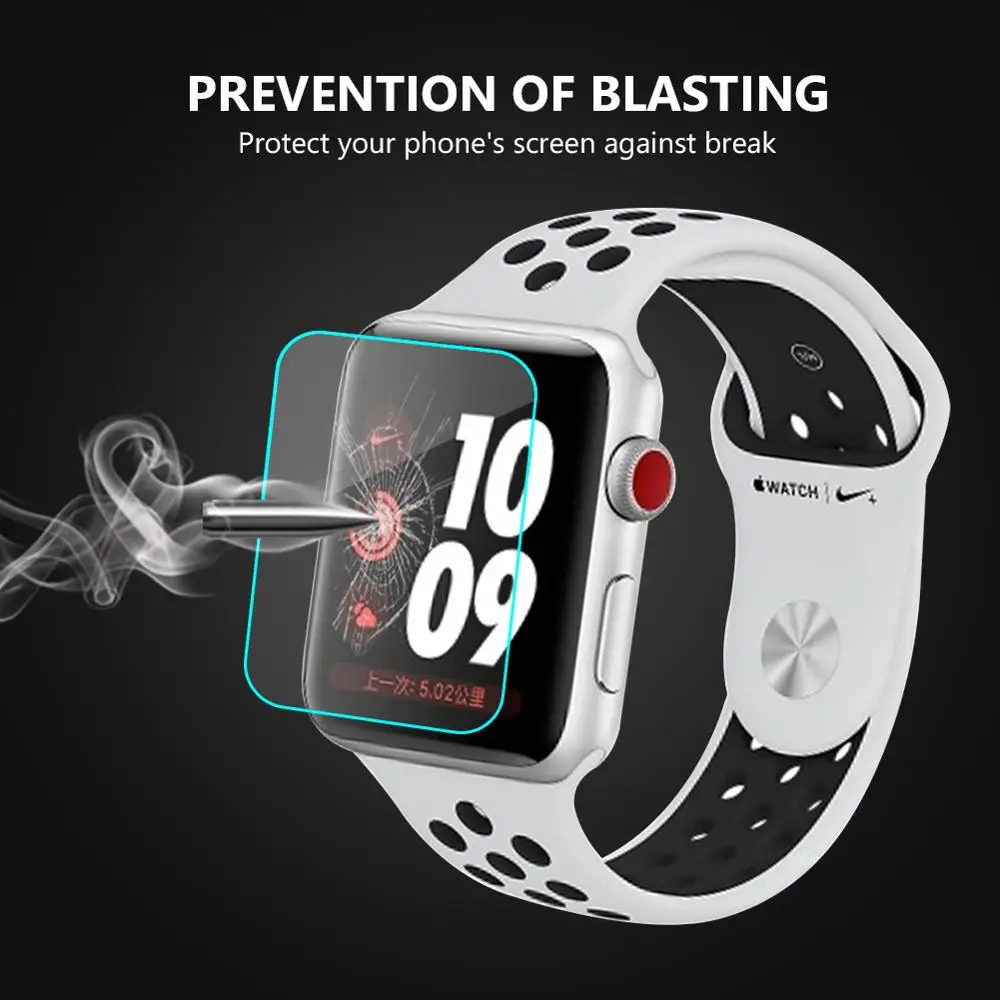 0,3 мм Защитная пленка для экрана из закаленного стекла для Apple Watch iWatch Series 1 Series2 Series3 38 мм 42 мм аксессуар