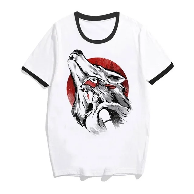 j Totoro Spirit Out Футболка Женская Студия Ghibli femme японский аниме мультфильм футболка Miyazaki Hayao одежда женская kawaii - Цвет: j