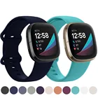 Ремешок для часов Fitbit Versa 3 Band, мягкий силиконовый водонепроницаемый сменный Браслет для наручных часов bit Sense