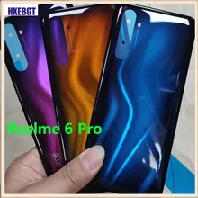 Original or Copy Battery Cover  For Oppo realme 6 Pro Rear Back Door Housing Glass Case Spare Parts