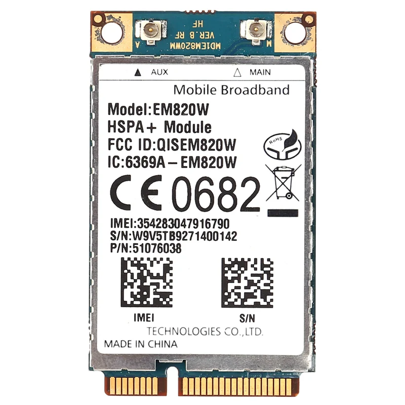 

EM820W Wi-Fi карта Mini Pcie 3G EDGE GPRS HSPA WCDMA беспроводной модуль UMTS/HSDPA/HSUPA/PA + HSPA + GPS