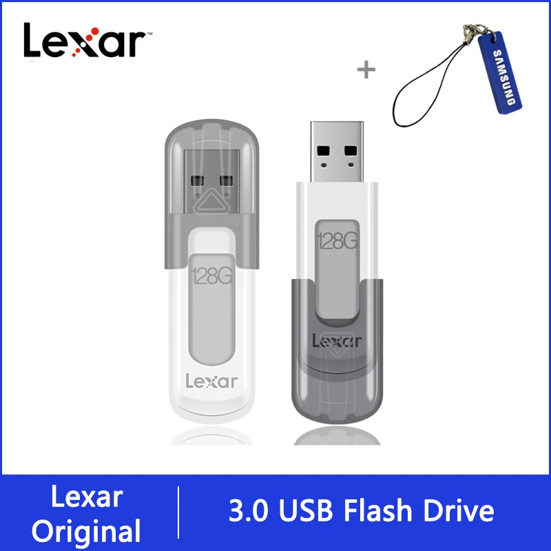 100% Оригинальный Lexar JumpDrive V100 флеш-накопитель USB 3 0 128 ГБ usb-накопитель | Компьютеры и