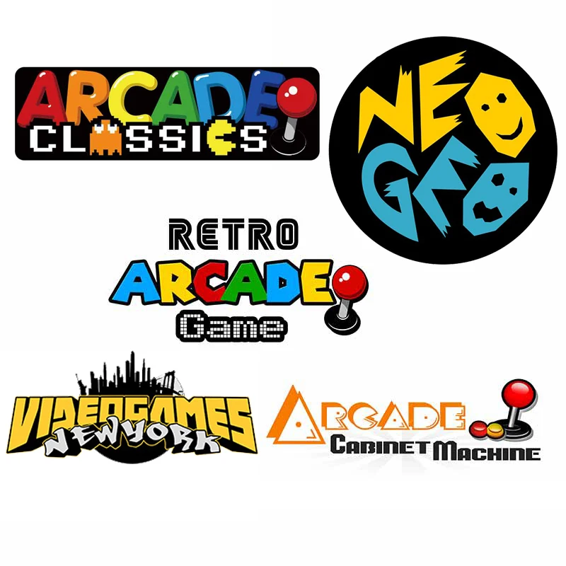 

Nostalgic Retro Games (for FM Label Prodotto Arcade Cabinet Machine DIY Car Stickers and Waterproof SUV Decorative Decals)vinyl