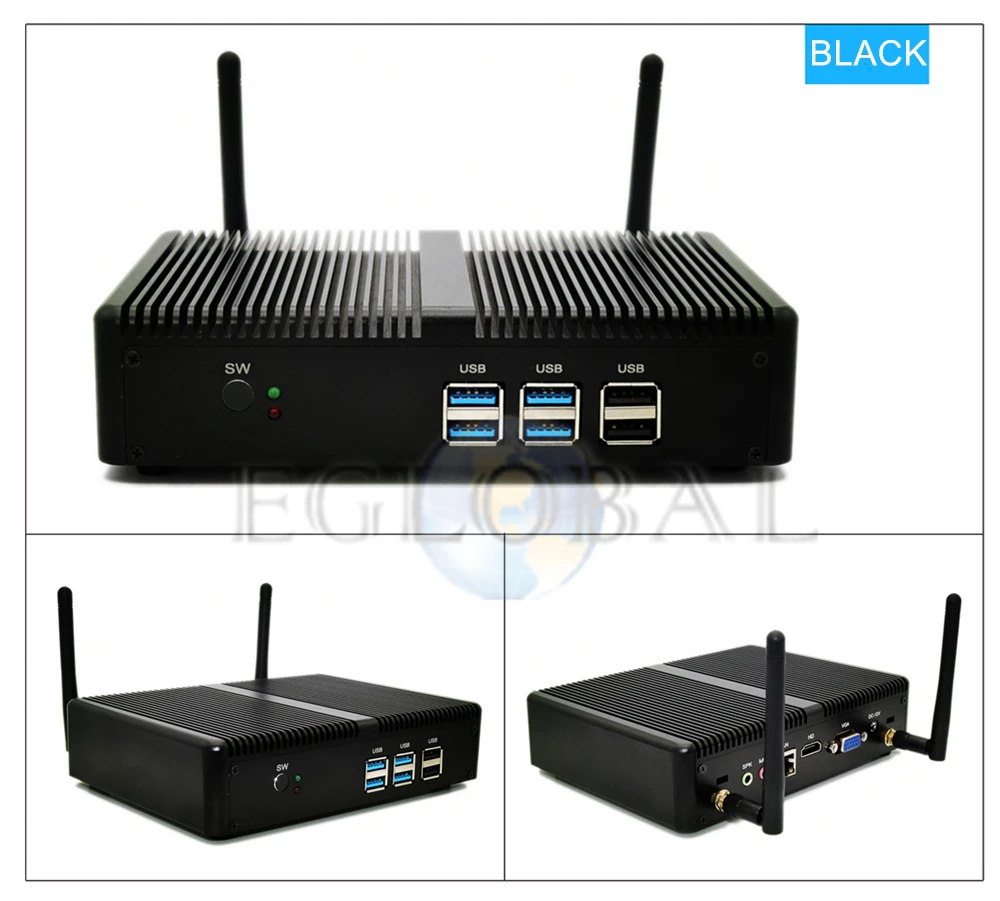 

Eglobal Barebone Minipc Intel NUC i3 5005U i3 4030U Fanless Mini Desktop Computer Windows10 HDMI VGA 300M Wifi 4K HTPC PC