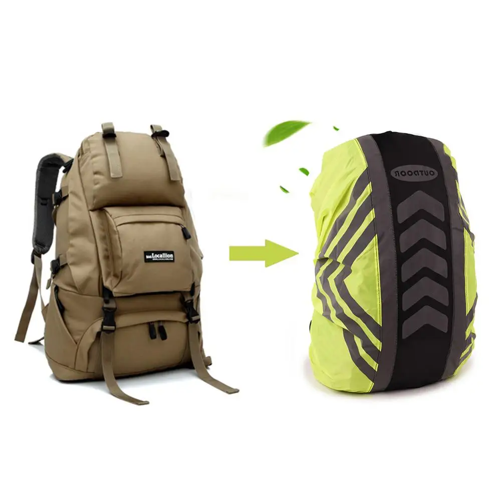 Светоотражающая 20 55L водонепроницаемая сумка дождевик рюкзак чехол для