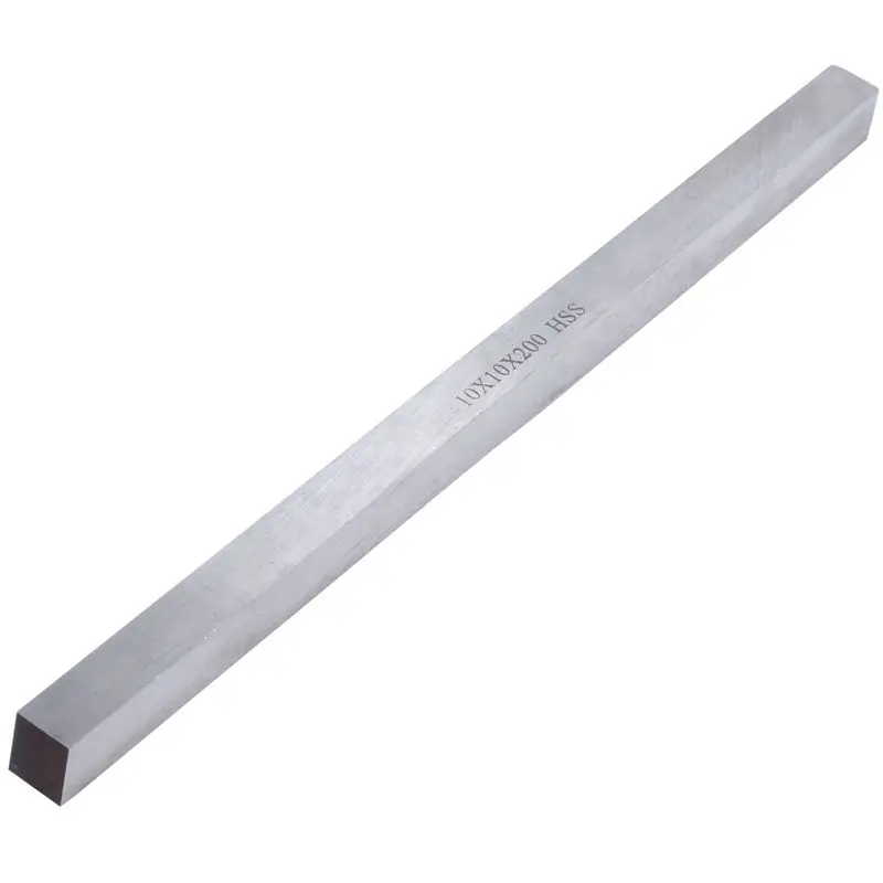 

SHGO HOT-10mm x 10mm x 200mm Turning Parting Milling Lathe HSS Tool Bit Gray