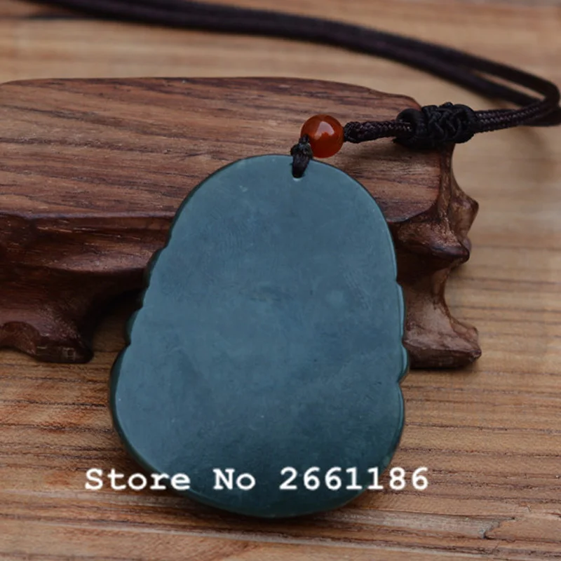 Натуральный темно зеленый Подвеска HETIAN из драгоценного камня 3D|nephrite jade jewelry|jade
