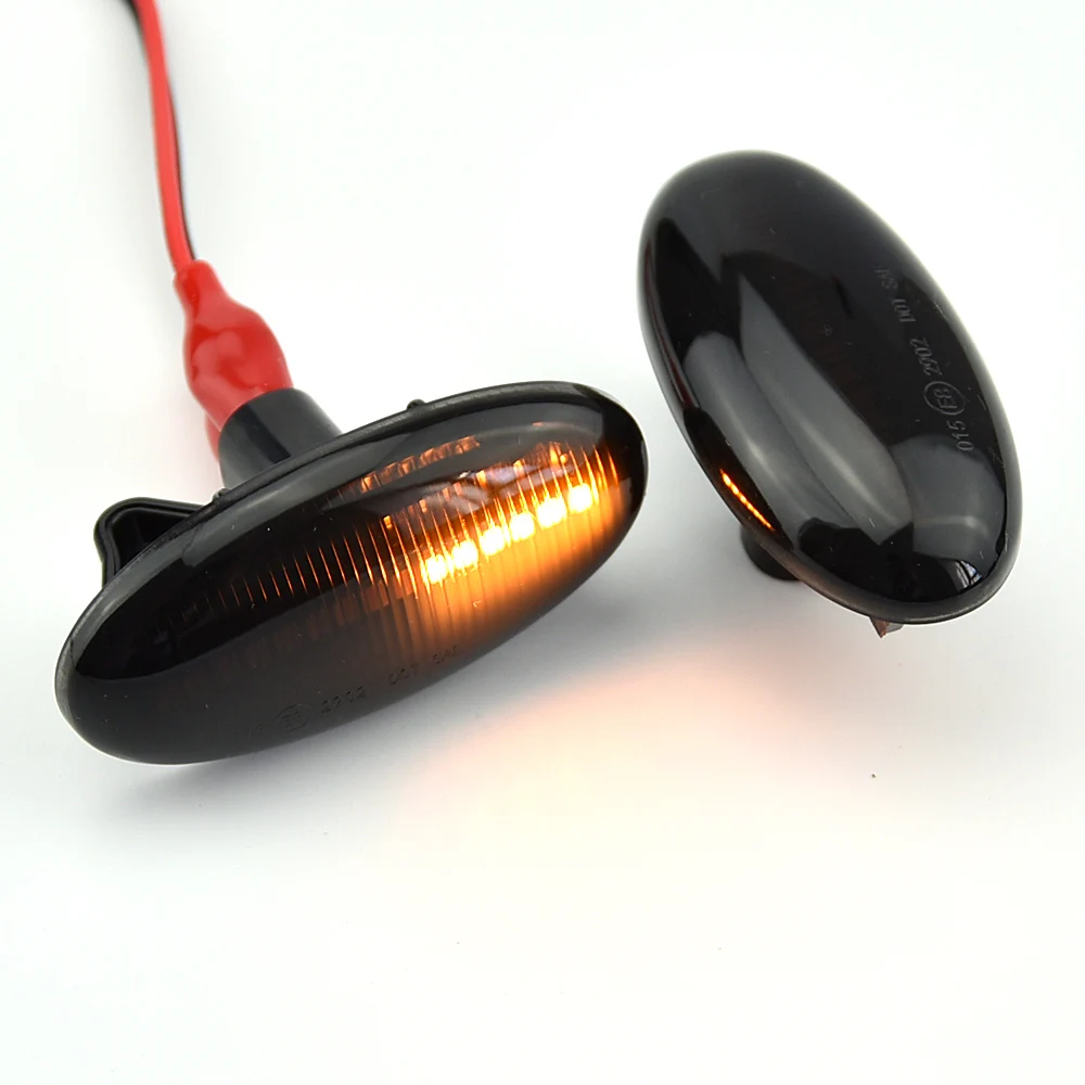 Modern Styling LED Side Indicator Repeater Turn Signal Blinker For Mazda 2 3 5 6 GG GY MPS BT-50 MPV Smoked Clear Dynamic Lights |