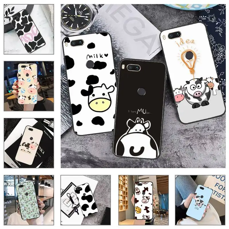 

Cute Cow Milk Phone Case For Xiaomi Mi Redmi Note 8T 9T 9S 9A 10 7 8 9 Lite pro