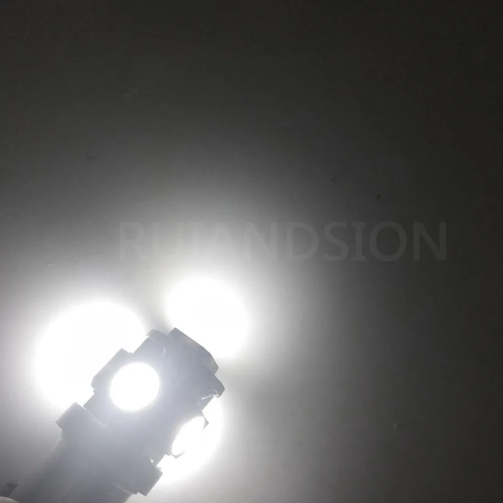 2X6 в, 12 В, 24 В постоянного тока, BA9S T4W BAX9S BAY9S H21W 5050 5SMD 6000K Автомобиль Мотоцикл Скутер светодиодный лампы GLB951 GLB293 без полярности белый 100LM