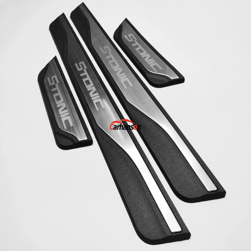 Накладка на порог для Kia Stonic наклейка автомобиль аксессуары пластины защитные
