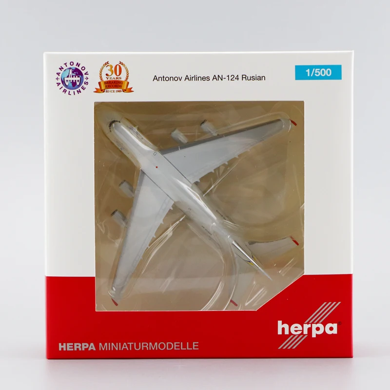 

1:500 SCALE HERPA MINIATURMODELLE AUTONOV AIRLINES AN - 124 RUSIAN RARE COLLECTION