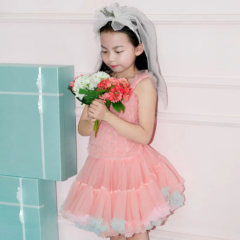 

Pretty Girls Ballet Tutu Dress Toddler Sleeveless Pettiskirt Dress Kids Gymnastics Leotard Ballet Leotard New Year Party Dress