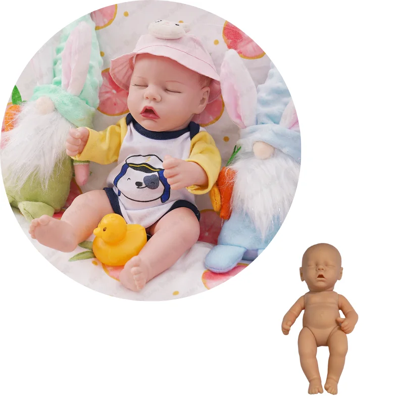

12 дюймов 30 см мини Bebe Reborn Twin Newbirth прекрасный все тело виниловых куклы Неокрашенный Запчасти комплект маленьких пресс-формы для подарок для д...