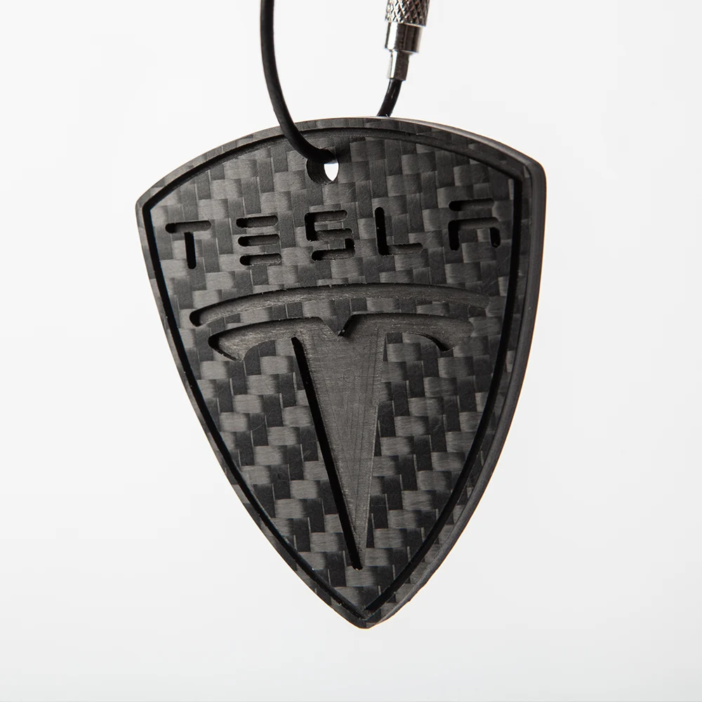 

Model3 Car Real Carbon Fiber Sculpture Key Ring Key Chain For Tesla Model 3 2021 Accessories Decorate Accessories Model Y X S