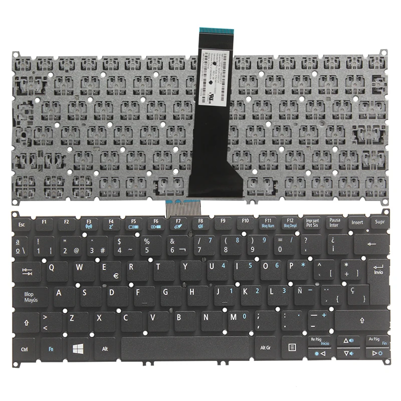 NEW Spanish Keyboard for Acer Aspire V5-122 V5-122P V5-132 132P V13 V3-371 E11 E3-112 E3-111 black SP Laptop keyboard | Компьютеры и