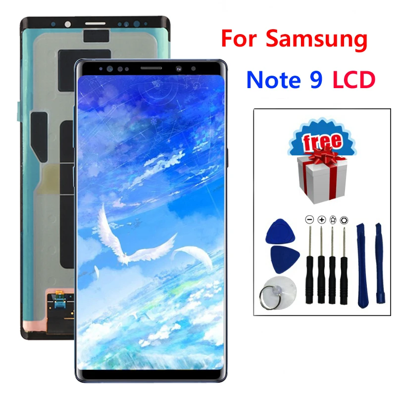 Оригинальный супер AMOLED 6 4 &quotЖК дисплей для SAMSUNG Galaxy NOTE 9 LCD N960 N960F ЖК сенсорный
