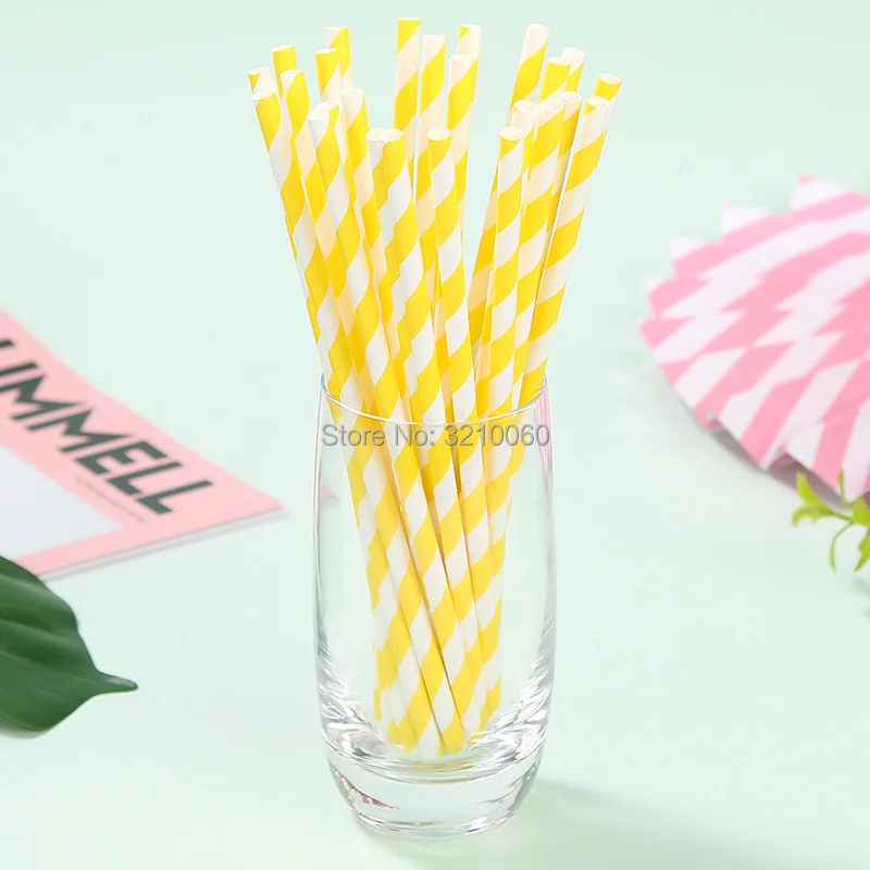 Горячие 25 шт красочные полосы Фольга Золотая серебряная бумага соломинки дети